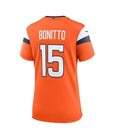 Nike Women's Nik Bonitto Orange Denver Broncos Team Game Jersey