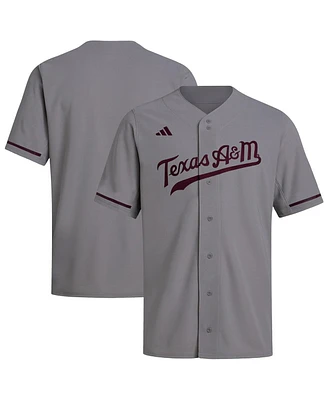 Adidas Men's Gray Texas A&M Aggies Replica Baseball Jersey