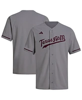 Adidas Men's Gray Texas A&M Aggies Replica Baseball Jersey