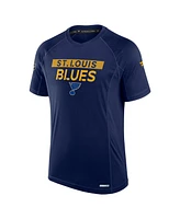 Fanatics Men's Navy St. Louis Blues Authentic Pro Rink Tech T-Shirt