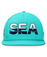 Fanatics Men's Light Blue Seattle Kraken Rink 7 Snapback Hat