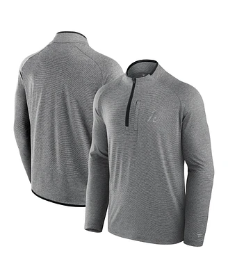 Fanatics Men's Black Alabama Crimson Tide Mock Neck Half-Zip Pullover Jacket