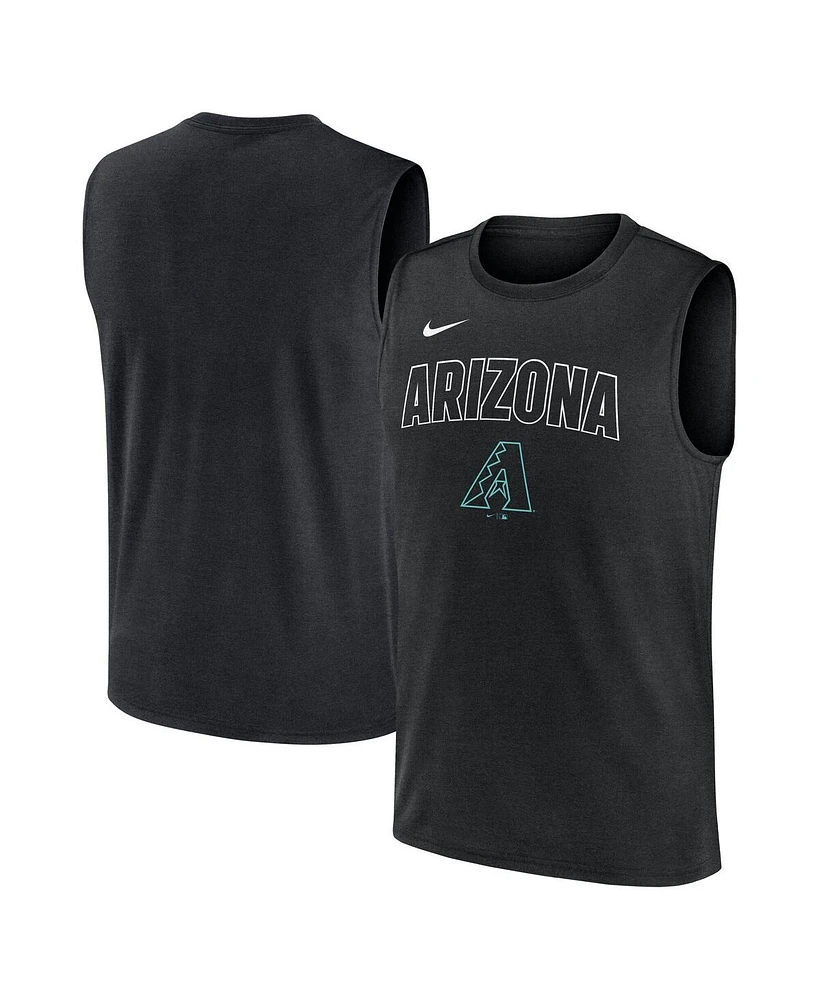 Nike Men's Black Arizona Diamondbacks Knockout Performance Muscle Tank Top
