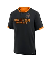 Fanatics Men's Black Houston Dynamo Fc Stoppage Time Striker T-Shirt