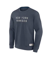 Fanatics Men's Blue New York Yankees Elements Future Ground Lettering Pullover Sweatshirt
