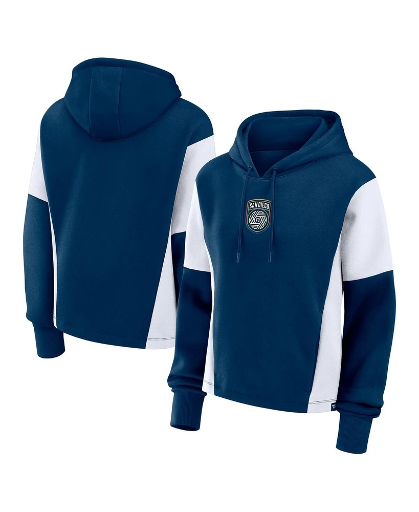Fanatics Women's Navy San Diego Fc Oversized Legacy Goalkeeper Pullover Hoodie