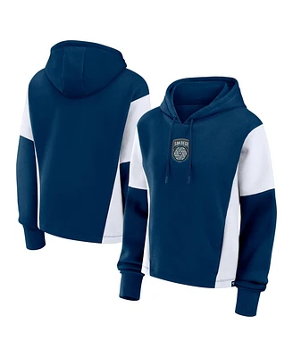 Fanatics Women's Navy San Diego Fc Oversized Legacy Goalkeeper Pullover Hoodie