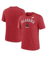 Nike Men's Heather Crimson Alabama Tide Legacy Arch Tri-Blend T-Shirt