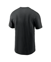 Nike Men's Black San Francisco 49ers Primetime Wordmark Essential T-Shirt
