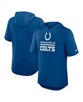 Nike Men's Royal Indianapolis Colts Lockup Tri-Blend Hoodie T-Shirt