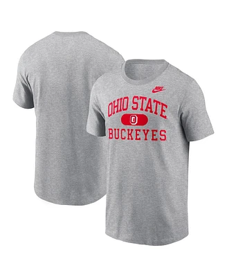 Nike Men's Heather Gray Ohio State Buckeyes Legacy Alma Mater T-Shirt