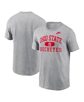 Nike Men's Heather Gray Ohio State Buckeyes Legacy Alma Mater T-Shirt