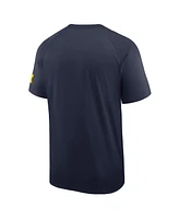 Nike Men's Navy Michigan Wolverines Ready Raglan Premium Performance T-Shirt