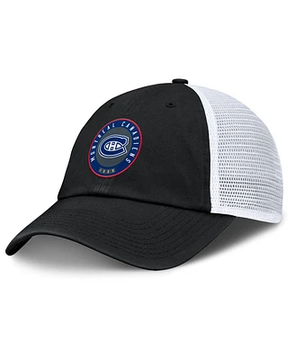 Fanatics Men's Black Montreal Canadiens Averie Trucker Adjustable Hat