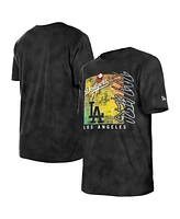 New Era Women's Black Los Angeles Dodgers Sport Classics Enzyme Wash Oversized T-Shirt