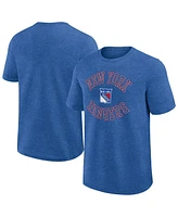 Logo Athletic Men's Heather Blue New York Rangers Success T-Shirt