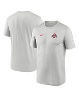 Nike Men's Gray Ohio State Buckeyes 2025 Sideline Small Logo Legend Performance T-Shirt