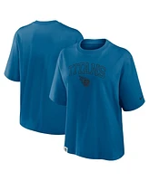 Nike Women's Blue Tennessee Titans Glory Arch Boxy T-Shirt
