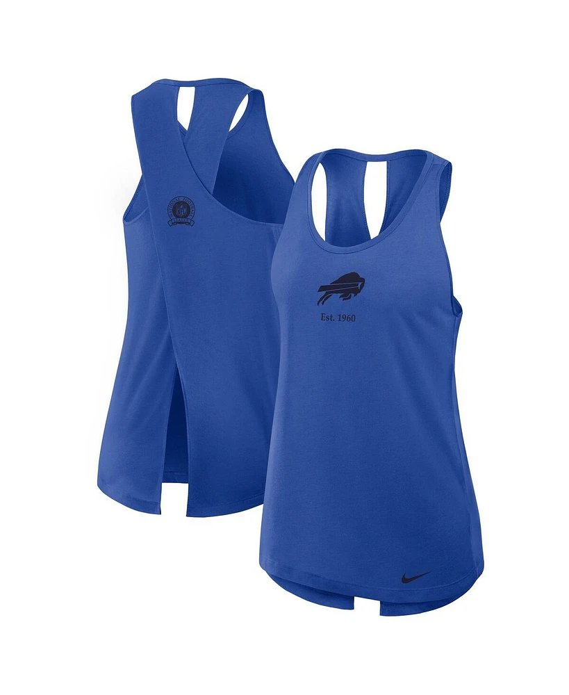 Nike Women's Royal Buffalo Bills Glory Crisscross Performance Tank Top