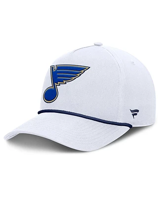 Fanatics Men's White St. Louis Blues Rope A-Frame Adjustable Hat