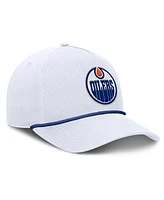 Fanatics Men's White Edmonton Oilers Rope A-Frame Adjustable Hat