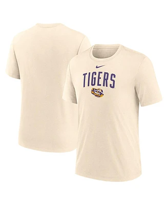 Nike Men's Natural Lsu Tigers Arch Logo Triblend T-Shirt