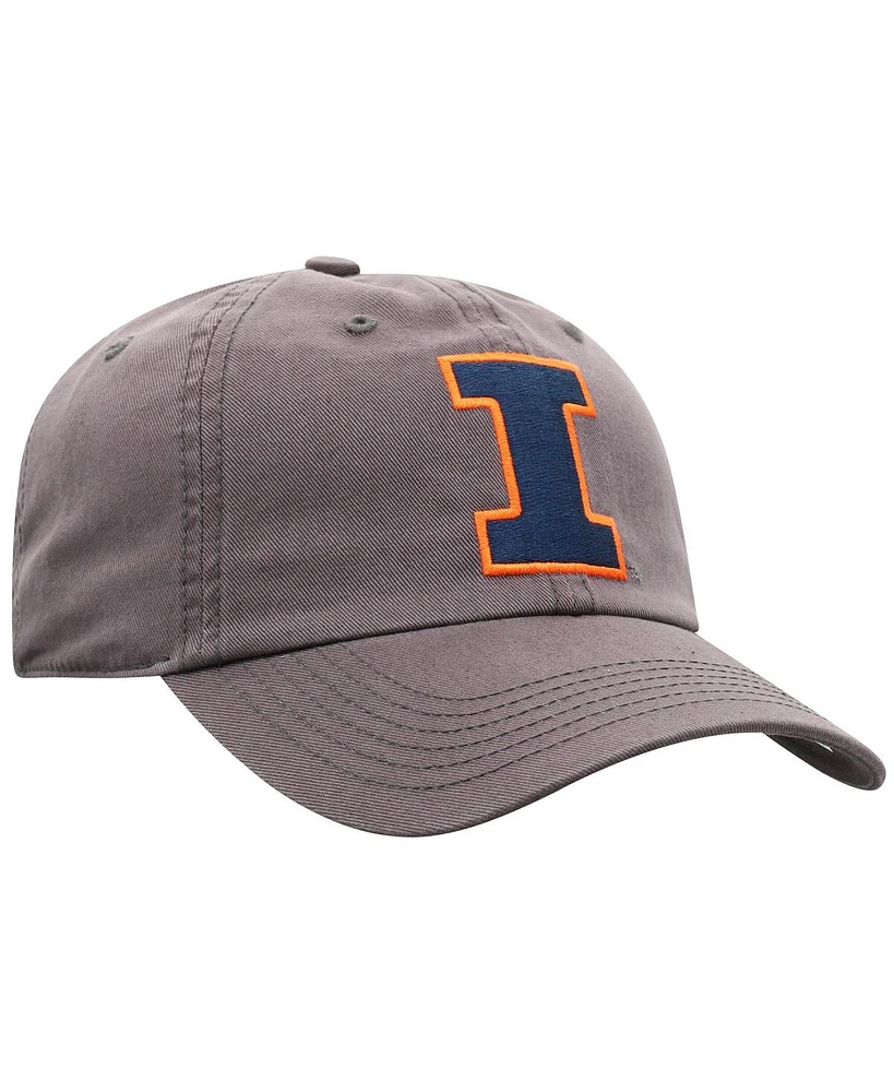 Top of the World Men's Heather Charcoal Illinois Fighting Illini Champ Adjustable Hat