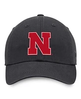 Top of the World Men's Heather Charcoal Nebraska Huskers Champ Adjustable Hat