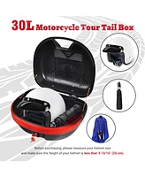 Ahr 30L Motorcycle Tour Tail Box Scooter Trunk Luggage Top Lock Storage Carrier Case