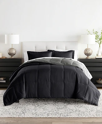 ienjoy Home All Season Lightweight Down Alternative Reversible 3-Pc. Comforter Set