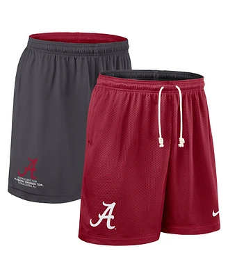 Nike Men's Crimson/Charcoal Alabama Crimson Tide 2025 Sideline Reversible Performance Shorts