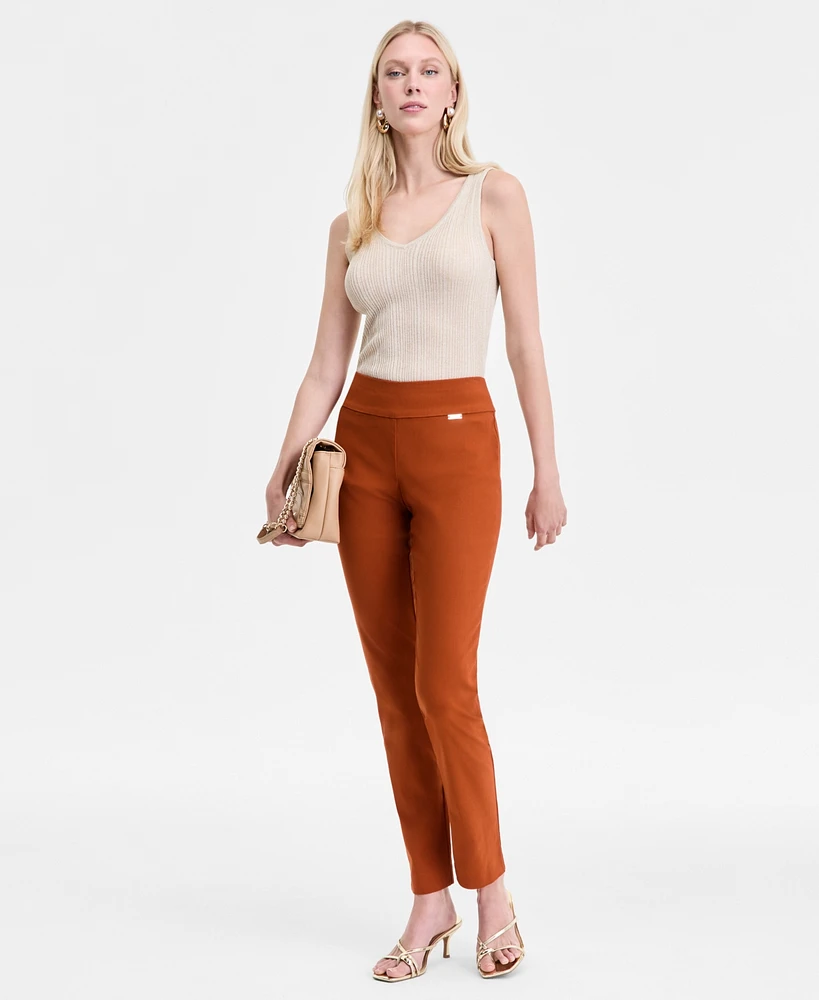 I.n.c. International Concepts Women's Mid-Rise Skinny Pants, Regular & Short Lengths, Created for Macy's