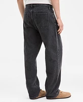 Sun + Stone Men's Nuit Black Baggy Jeans, Exclusively at Macy's