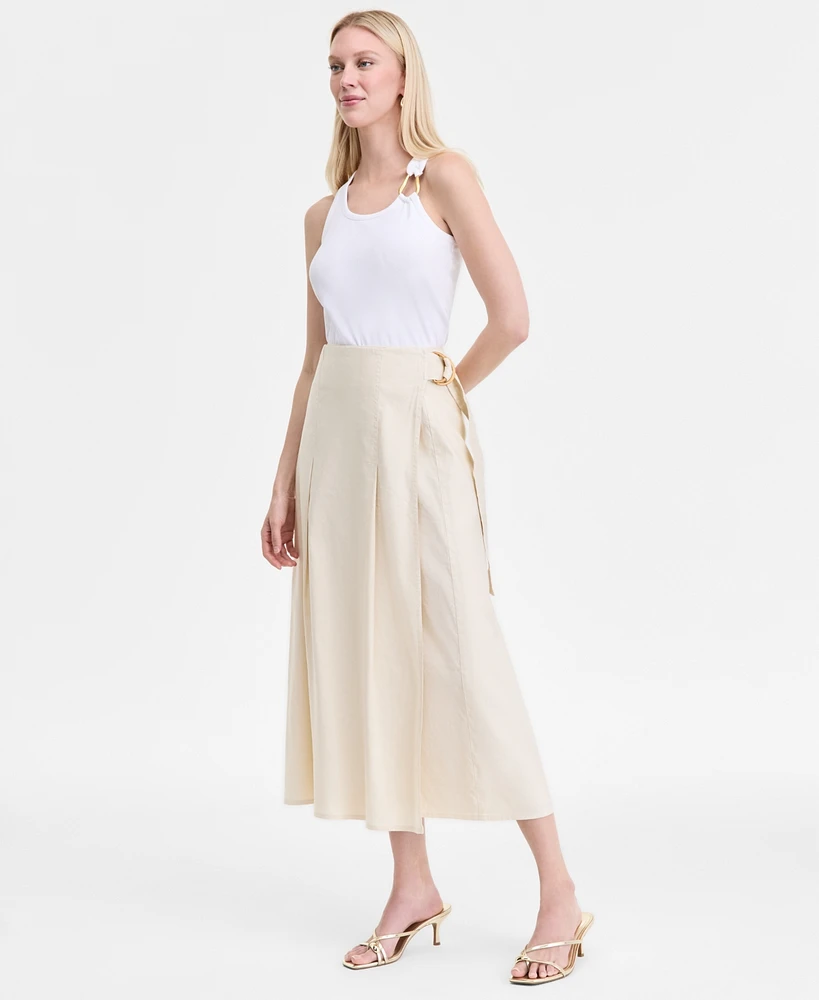 I.n.c. International Concepts Women's Linen-Blend Maxi Skirt, Exclusively at Macy's