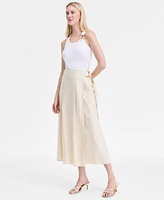 I.n.c. International Concepts Women's Linen-Blend Maxi Skirt, Exclusively at Macy's