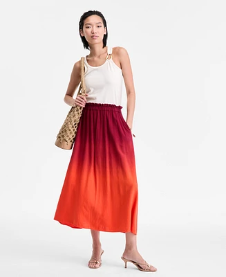 I.n.c. International Concepts Women's Dip-Dyed Midi Skirt, Exclusively at Macy's
