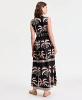 I.n.c. International Concepts Women's Printed Button-Up Maxi Dress, Exclusively at Macy's