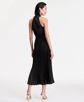 I.n.c. International Concepts Women's Pleated Halter Dress, Exclusively at Macy's