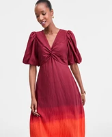 I.n.c. International Concepts Women's Ombre Twist-Front Maxi Dress, Exclusively at Macy's