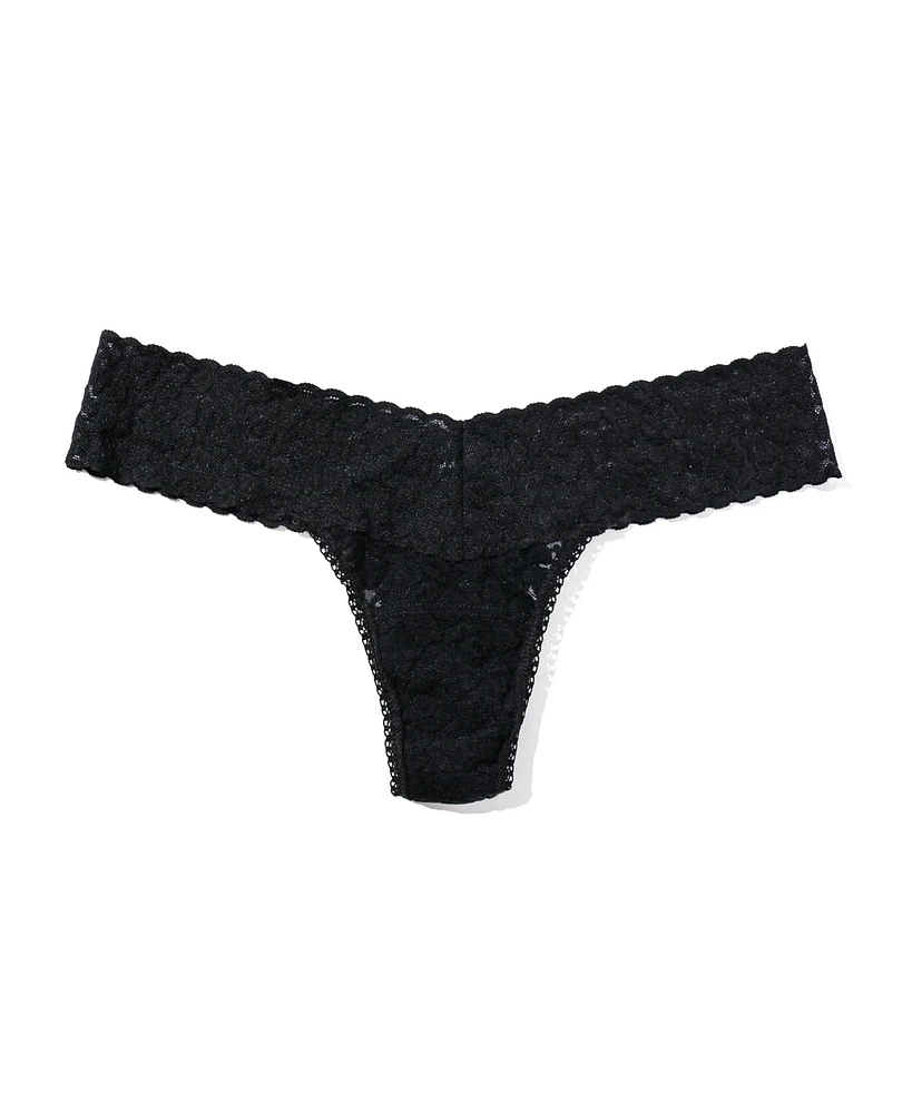 Hanky Panky Women's Leopard Lace Low Rise Thong Underwear 7I1051