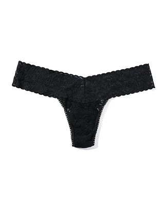 Hanky Panky Women's Leopard Lace Low Rise Thong Underwear 7I1051