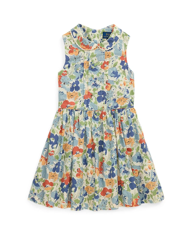 Polo Ralph Lauren Toddler and Little Girls Floral Poplin Dress