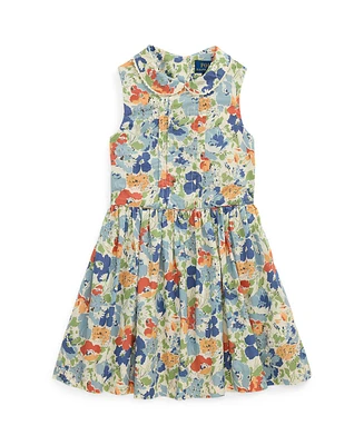 Polo Ralph Lauren Toddler and Little Girls Floral Poplin Dress
