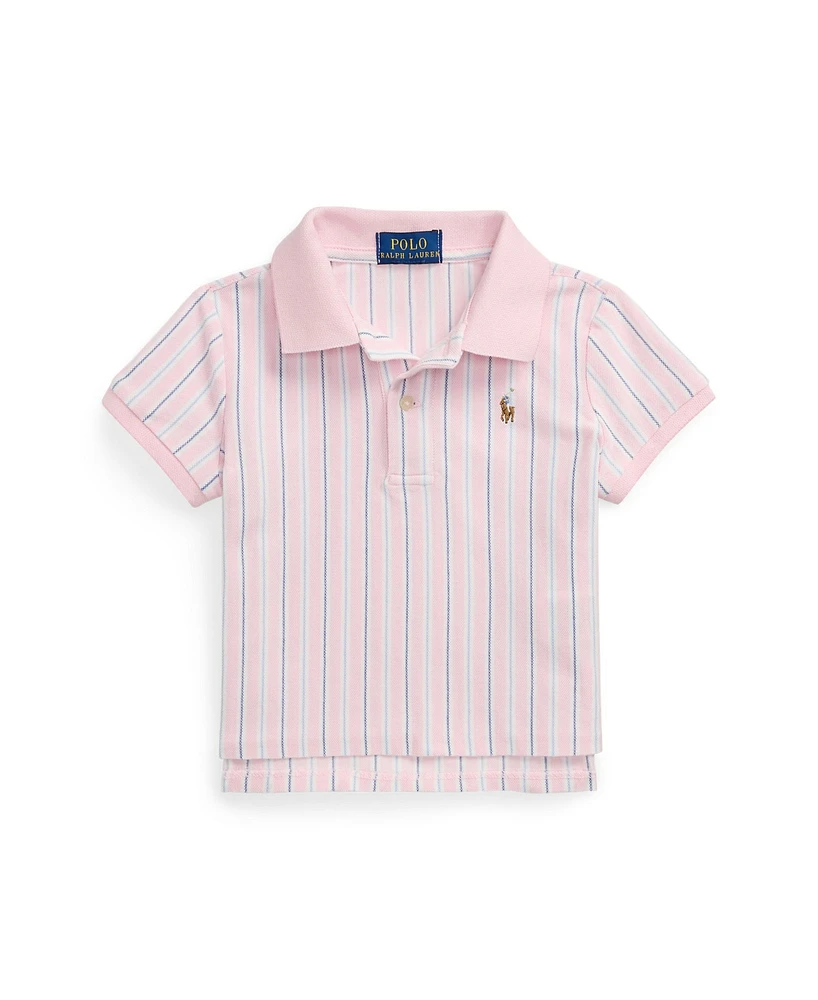 Polo Ralph Lauren Toddler and Little Girls Striped Oxford Mesh Boxy Shirt