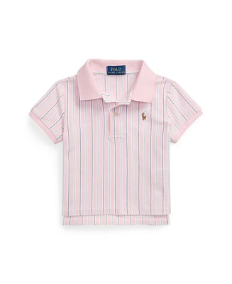 Polo Ralph Lauren Toddler and Little Girls Striped Oxford Mesh Boxy Shirt