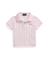 Polo Ralph Lauren Toddler and Little Girls Striped Oxford Mesh Boxy Shirt