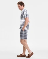 Club Room Men's Bengal Striped Terry Cloth Shorts, Exclusively at Macy's