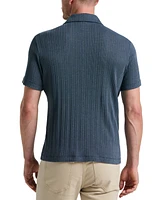 Perry Ellis Men's Short Sleeve Striped Button-Front Camp Shirt