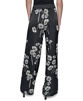 Karl Lagerfeld Paris Women's Floral-Print Drawstring Pants