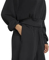 adidas Women's Soft Lux Relaxed Crewneck Sweatshirt